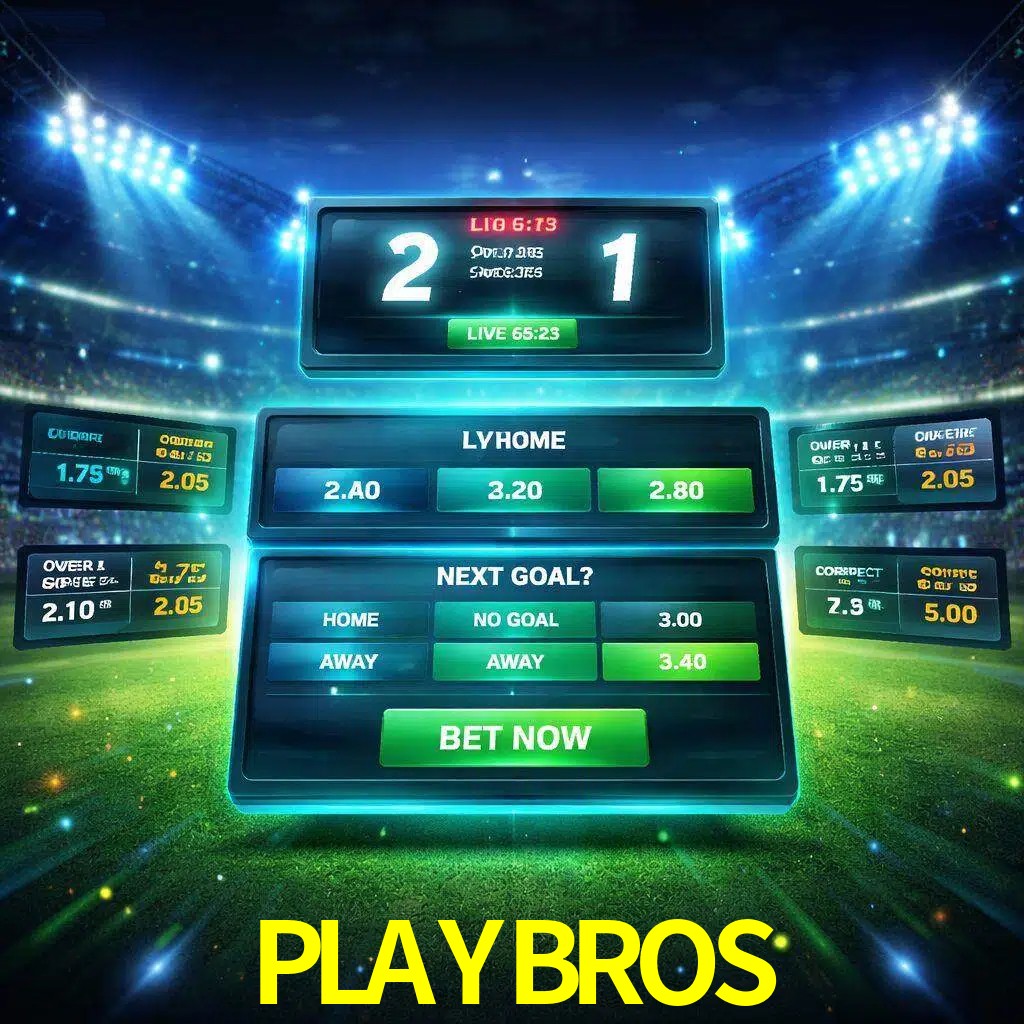 Vista de apuestas en vivo PLAYBROS durante un partido en curso